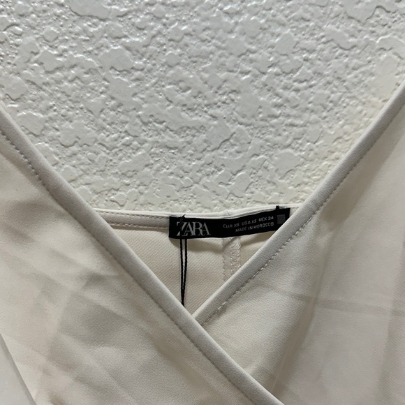 Zara Cream Slip Dress with Cowl Neck and Backless Design - Picture 3 of 6